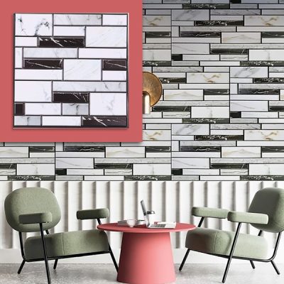 3D zidne naljepnice s izgledom mramora (10 kom) | MARBLEBLOCKS