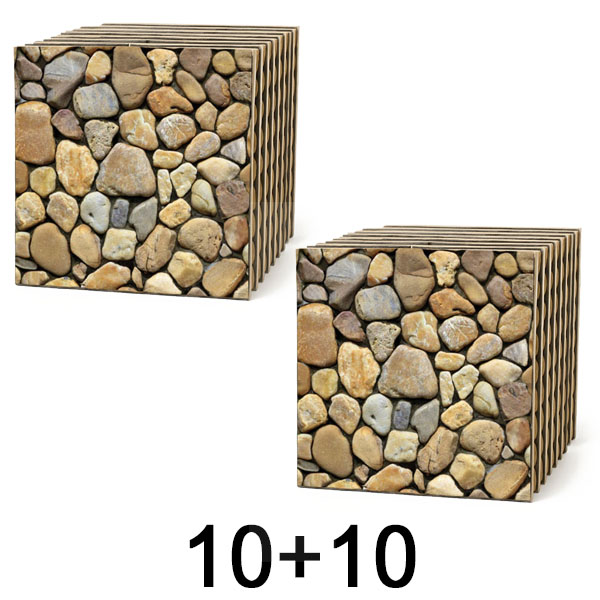 1x 3D zidne pločice s efektom kamena – odlijepi i zalijepi | STONEBLOCKS 1+1 GRATIS